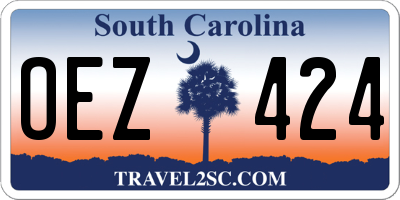 SC license plate OEZ424