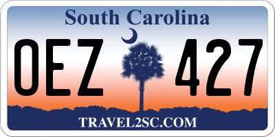 SC license plate OEZ427