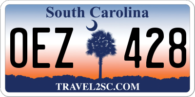 SC license plate OEZ428