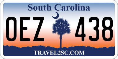 SC license plate OEZ438