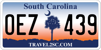 SC license plate OEZ439