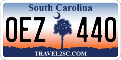 SC license plate OEZ440
