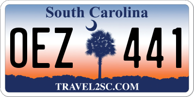 SC license plate OEZ441