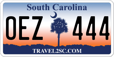 SC license plate OEZ444