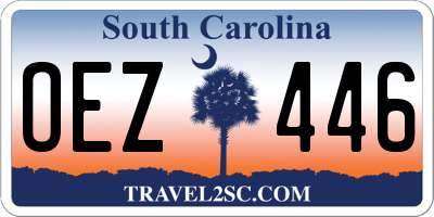 SC license plate OEZ446