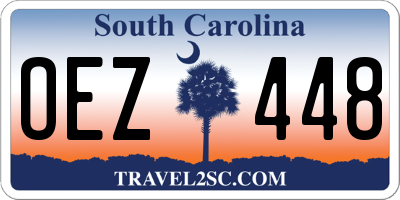 SC license plate OEZ448