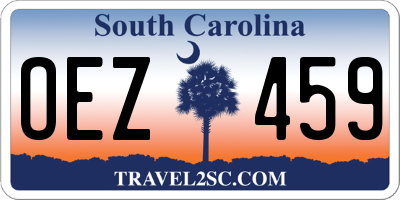 SC license plate OEZ459