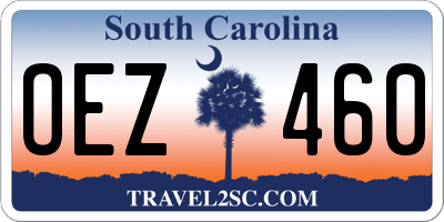 SC license plate OEZ460