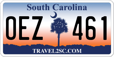 SC license plate OEZ461