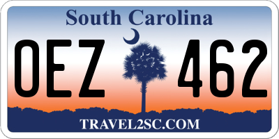 SC license plate OEZ462