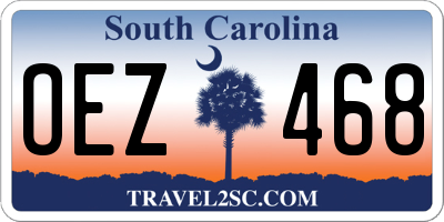 SC license plate OEZ468