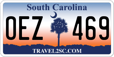SC license plate OEZ469
