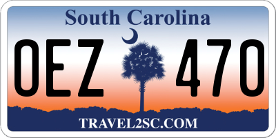 SC license plate OEZ470