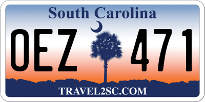 SC license plate OEZ471