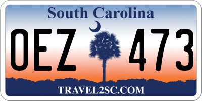 SC license plate OEZ473
