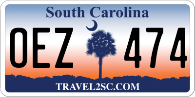 SC license plate OEZ474