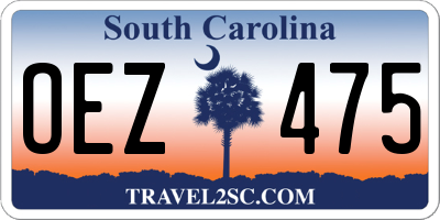 SC license plate OEZ475