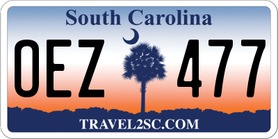 SC license plate OEZ477