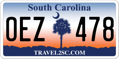 SC license plate OEZ478