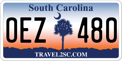 SC license plate OEZ480