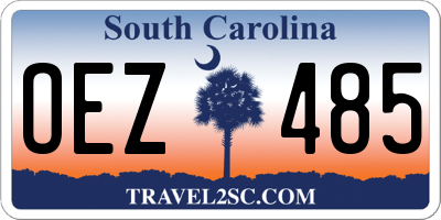 SC license plate OEZ485