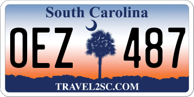 SC license plate OEZ487