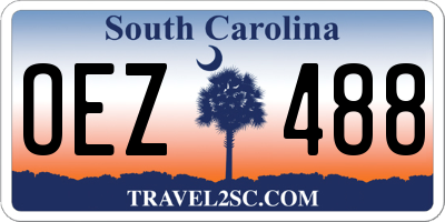 SC license plate OEZ488