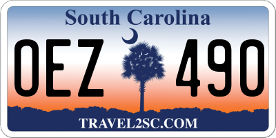 SC license plate OEZ490