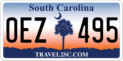 SC license plate OEZ495