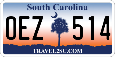 SC license plate OEZ514