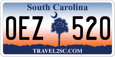 SC license plate OEZ520