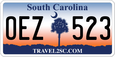 SC license plate OEZ523
