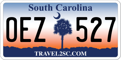 SC license plate OEZ527