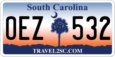 SC license plate OEZ532