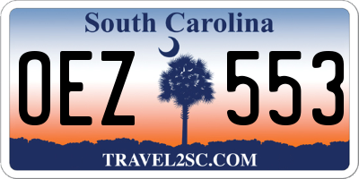 SC license plate OEZ553