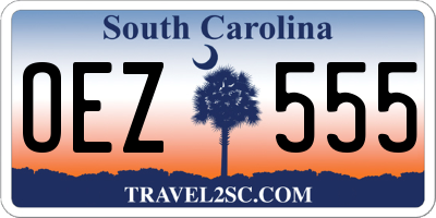 SC license plate OEZ555