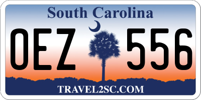 SC license plate OEZ556