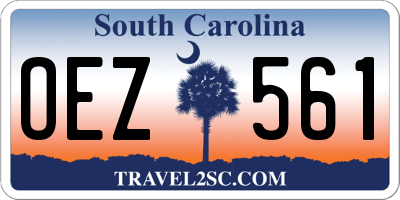 SC license plate OEZ561