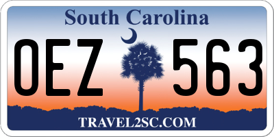 SC license plate OEZ563