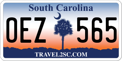 SC license plate OEZ565
