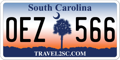 SC license plate OEZ566