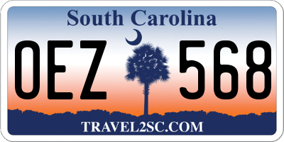 SC license plate OEZ568