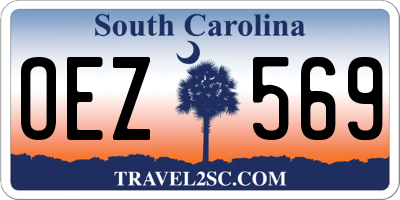 SC license plate OEZ569