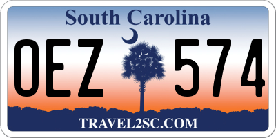 SC license plate OEZ574