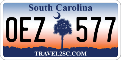 SC license plate OEZ577
