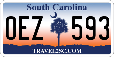 SC license plate OEZ593
