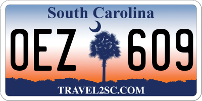 SC license plate OEZ609