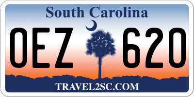 SC license plate OEZ620