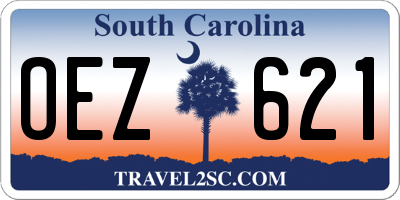 SC license plate OEZ621