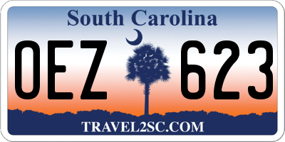 SC license plate OEZ623